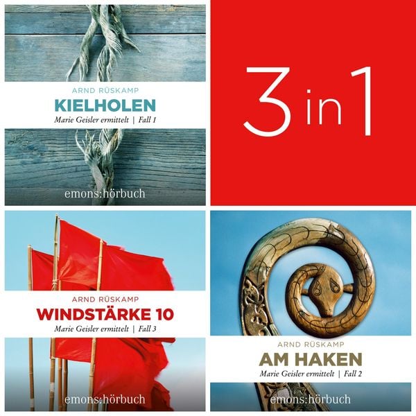Produktbild: K&uuml;sten-Krimi-Serie: Marie Geisler ermittelt (Band 1-3) - Marie Geisler ermittelt