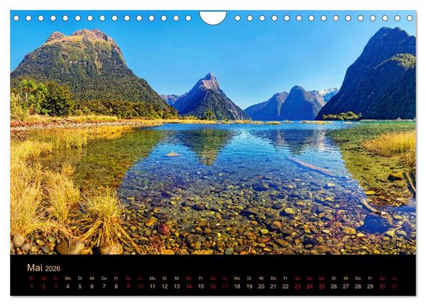 Produktbild: S&uuml;dseetraum Neuseeland (Wandkalender 2026 DIN A4 quer), CALVENDO Monatskalender