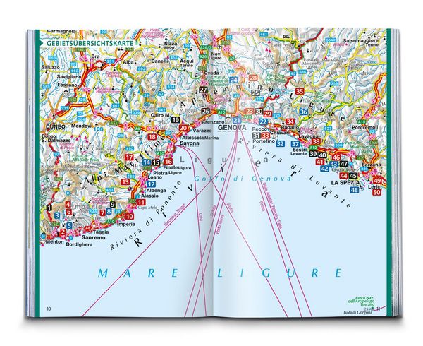 Produktbild: KOMPASS Wanderf&uuml;hrer Ligurien mit Cinque Terre, 50 Touren
