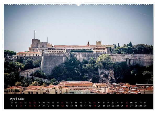 Produktbild: Monaco - Das F&uuml;rstentum an der franz&ouml;sischen Mittelmeerk&uuml;ste (hochwertiger Premium Wandkalender 2026 DIN A2 quer), Kunstdruck in Hochglanz