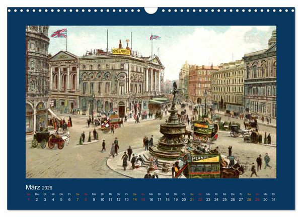 Produktbild: Historisches London von 1888 bis 1918 (Wandkalender 2026 DIN A3 quer), CALVENDO Monatskalender