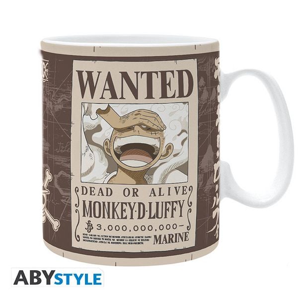 ONE PIECE - Mug - 460 ml - ""Luffy Wanted"" - subli - box