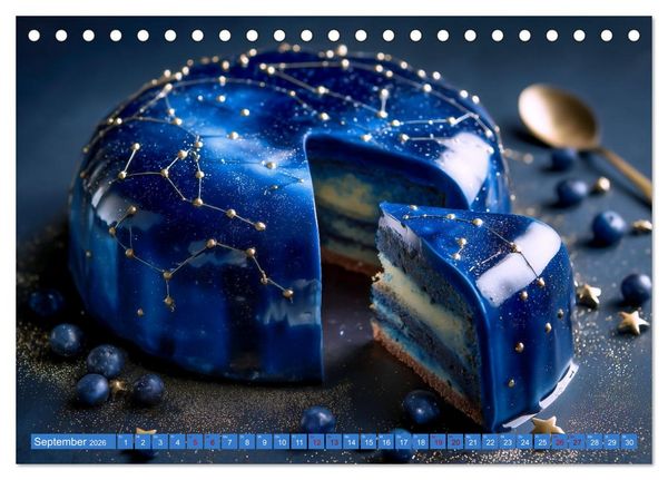 Produktbild: Sweet Wonders. Fantastische Tortenkreationen (Tischkalender 2026 DIN A5 quer), CALVENDO Monatskalender