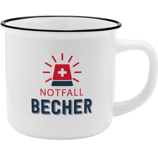 Tasse 'Notfall Becher'