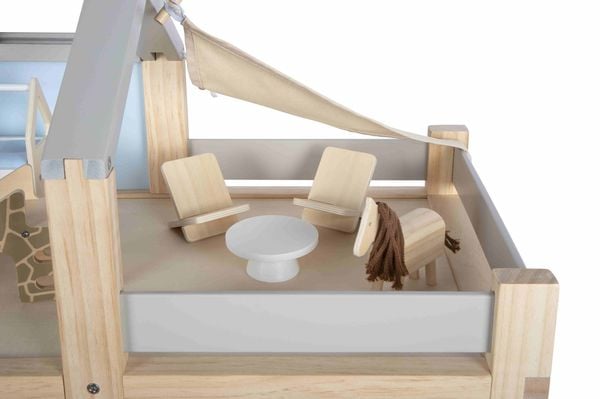 Produktbild: Small Foot 12541 - Puppenhaus Natur mit Möbeln