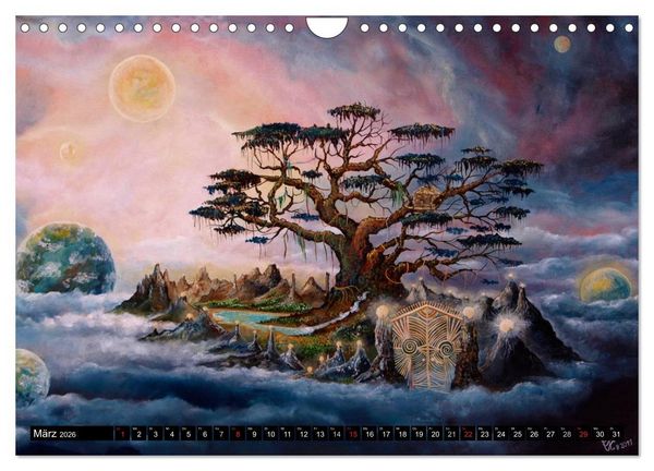 Produktbild: Traumbaumwelten - Gem&auml;lde von Conny Krakowski (Wandkalender 2026 DIN A4 quer), CALVENDO Monatskalender