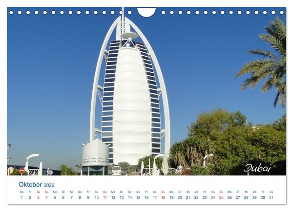Produktbild: Vereinigte Arabische Emirate (Wandkalender 2026 DIN A4 quer), CALVENDO Monatskalender