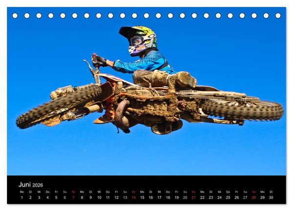 Produktbild: Motocross Kalender - Emotionen auf 2 R&auml;dern (Tischkalender 2026 DIN A5 quer), CALVENDO Monatskalender