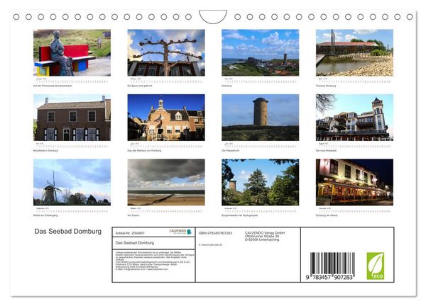 Produktbild: Das Seebad Domburg (Wandkalender 2026 DIN A4 quer), CALVENDO Monatskalender