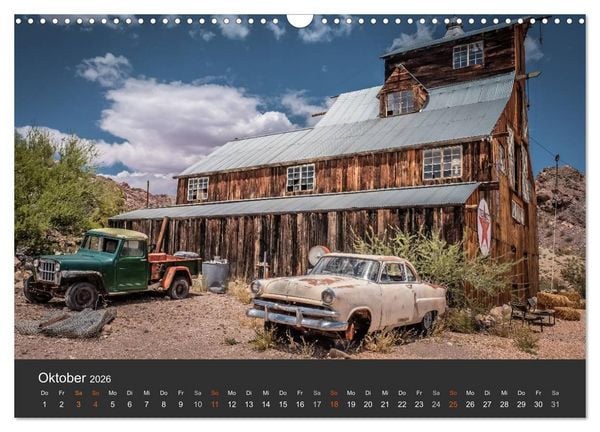 Produktbild: Vergessene Zeitzeugen entlang der Route 66 (Wandkalender 2026 DIN A3 quer), CALVENDO Monatskalender