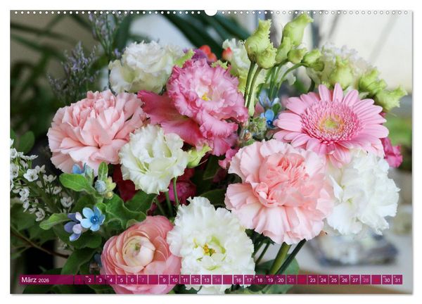 Produktbild: Blumen - Eine bunte Mischung (hochwertiger Premium Wandkalender 2026 DIN A2 quer), Kunstdruck in Hochglanz