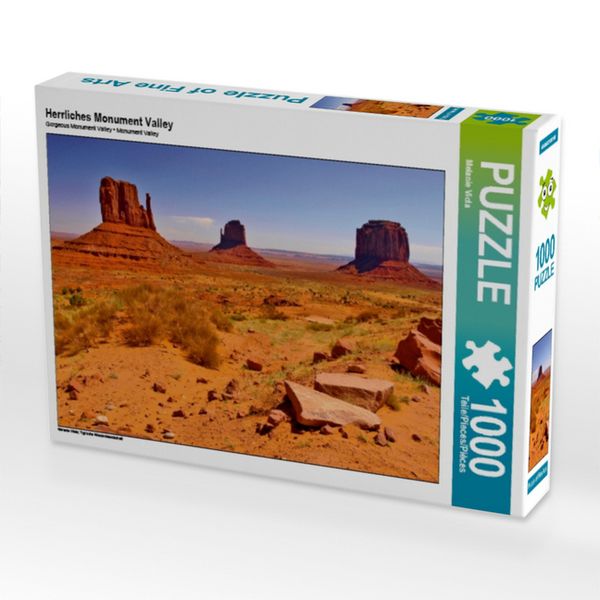 Produktbild: CALVENDO Puzzle Herrliches Monument Valley | 1000 Teile Lege-Gr&ouml;&szlig;e 64x48cm Foto-Puzzle f&uuml;r gl&uuml;ckliche Stunden
