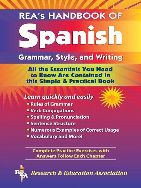 Produktbild: REA's Handbook of Spanish Grammar, Style and Writing