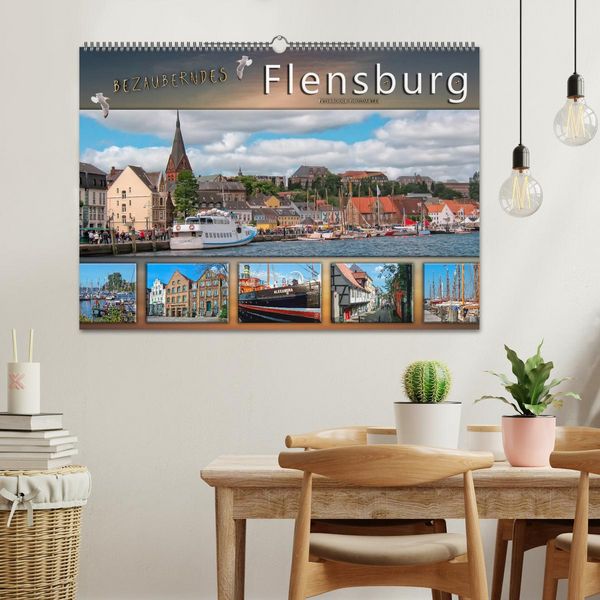 Produktbild: Bezauberndes Flensburg (Wandkalender 2026 DIN A2 quer), CALVENDO Monatskalender