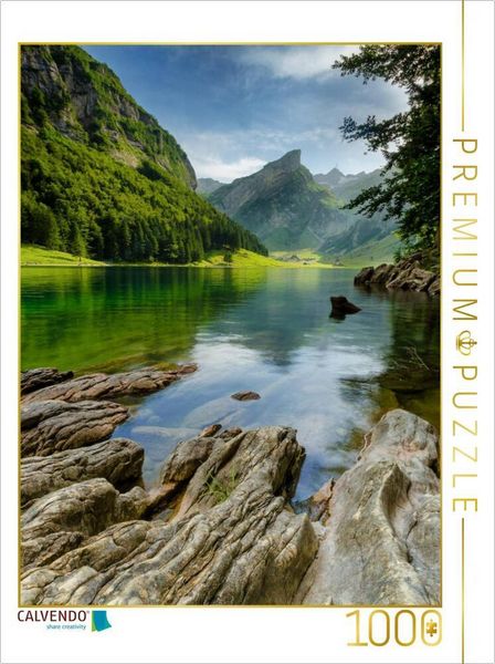 Produktbild: CALVENDO Puzzle Seealpsee - Appenzeller Land | 1000 Teile Lege-Gr&ouml;&szlig;e 64x48cm Foto-Puzzle f&uuml;r gl&uuml;ckliche Stunden