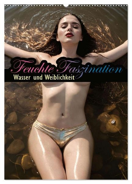 Produktbild: Feuchte Faszination - Wasser und Weiblichkeit (Wandkalender 2026 DIN A2 hoch), CALVENDO Monatskalender