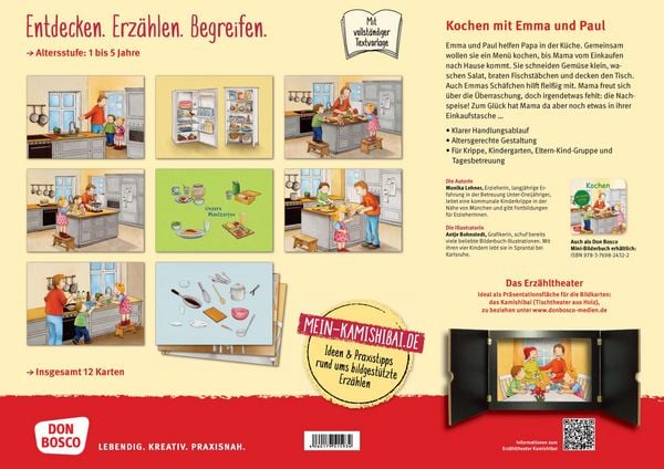 Produktbild: Kochen mit Emma und Paul. Kamishibai Bildkartenset