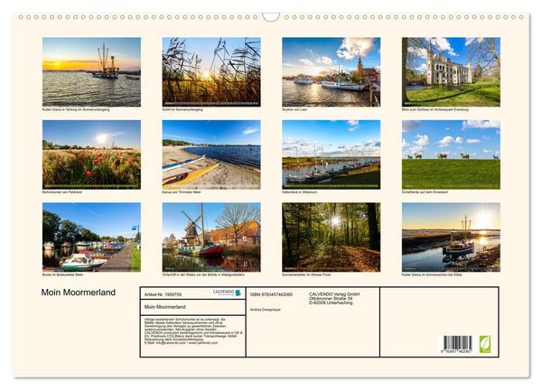 Produktbild: Moin Moormerland (Wandkalender 2026 DIN A2 quer), CALVENDO Monatskalender