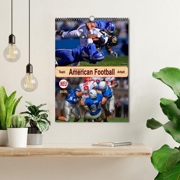 Produktbild: American Football, Team-Arbeit (Wandkalender 2026 DIN A3 hoch), CALVENDO Monatskalender