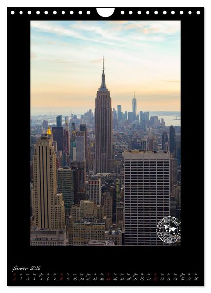Produktbild: New York &ndash; Portraits incontournables (Calendrier mural 2026 DIN A4 horizontal), CALVENDO calendrier mensuel