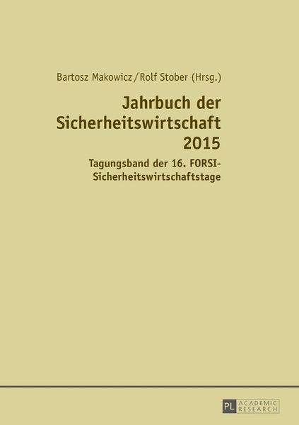 Produktbild: Jahrbuch der Sicherheitswirtschaft 2015