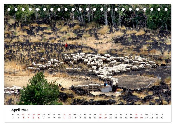Produktbild: Sizilien - der Osten und die Liparischen Inseln (Tischkalender 2026 DIN A5 quer), CALVENDO Monatskalender