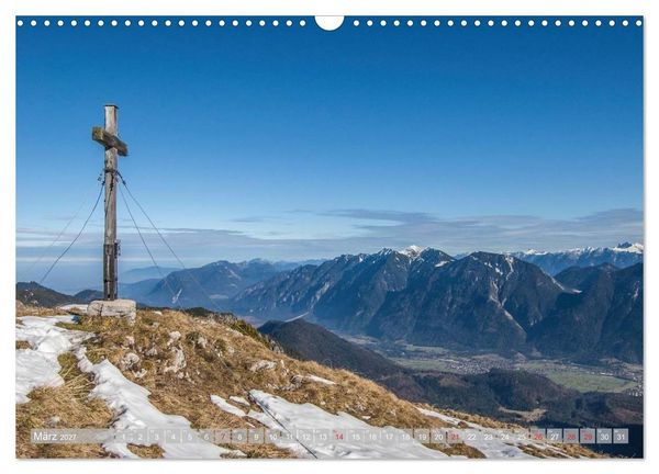 Produktbild: Gipfelkreuze auf bayerischen Bergen (Wandkalender 2027 DIN A3 quer), CALVENDO Monatskalender