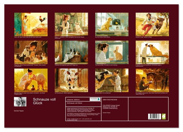 Produktbild: Schnauze voll Gl&uuml;ck (Wandkalender 2026 DIN A2 quer), CALVENDO Monatskalender