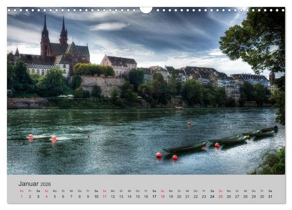 Produktbild: Basel, eine Stadt am Rhein (Wandkalender 2026 DIN A3 quer), CALVENDO Monatskalender