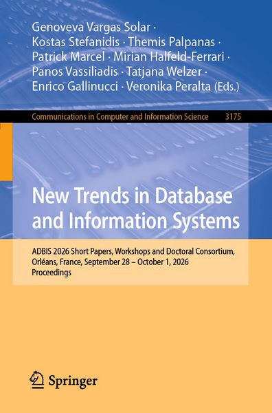 Produktbild: New Trends in Database and Information Systems