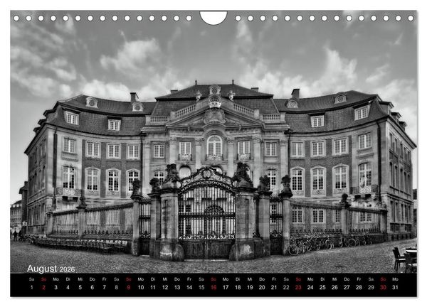 Produktbild: M&uuml;nster in schwarz-wei&szlig; gesehen (Wandkalender 2026 DIN A4 quer), CALVENDO Monatskalender