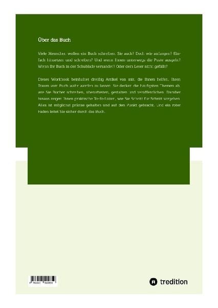 Produktbild: Workbook: Der Traum vom Buch