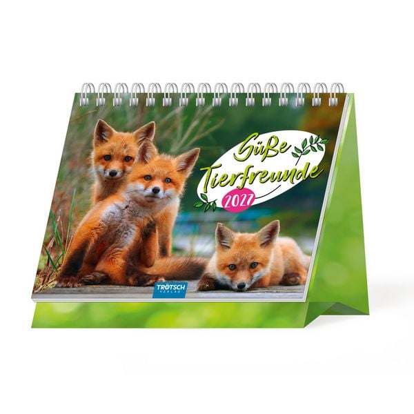 Produktbild: TR&Ouml;TSCH - Aufstellkalender S&uuml;&szlig;e Tierfreunde 2027