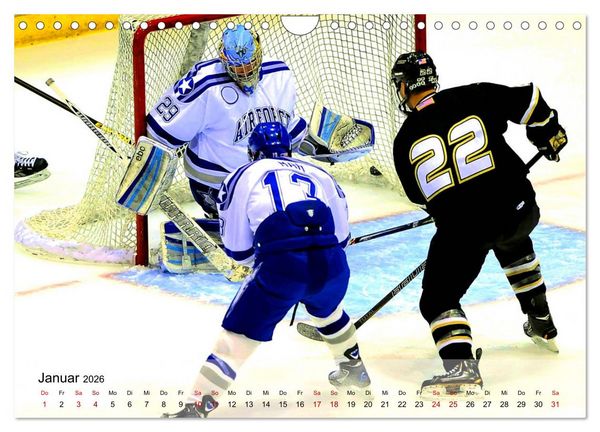Produktbild: Eishockey - Kampf um den Puck (Wandkalender 2026 DIN A4 quer), CALVENDO Monatskalender