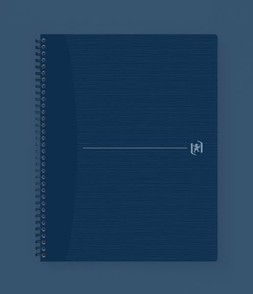 Produktbild: Oxford Spiralbuch Origins A4, 5mm kariert, 70 Blatt, Optik Paper, SCRIBZEE&reg; kompatibel, blau