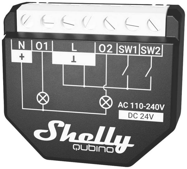 Produktbild: Shelly Qubino Wave 2PM Schaltaktor Z-Wave, Z-Wave+