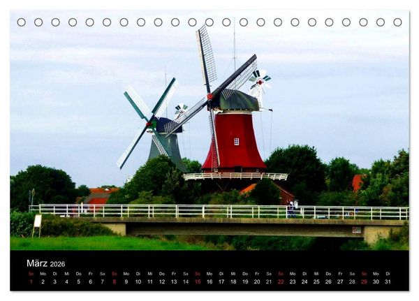 Produktbild: Ostfriesland verzaubert! (Tischkalender 2026 DIN A5 quer), CALVENDO Monatskalender