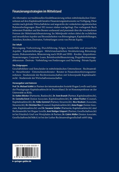 Produktbild: Finanzierungsstrategien im Mittelstand