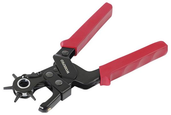 Produktbild: WorkPro WP231077 Stanzzange 2 mm, 2.5 mm, 3 mm, 3.5 mm, 4 mm, 4.5mm 230mm 1St.