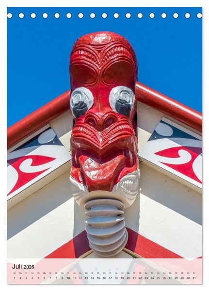 Produktbild: Neuseeland und die Cook Islands - Inseltr&auml;ume und Bergwelten (Tischkalender 2026 DIN A5 hoch), CALVENDO Monatskalender