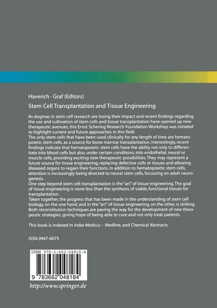 Produktbild: Stem Cell Transplantation and Tissue Engineering