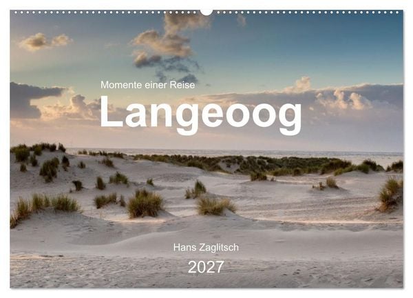 Produktbild: Langeoog - Momente einer Reise (Wandkalender 2027 DIN A2 quer), CALVENDO Monatskalender