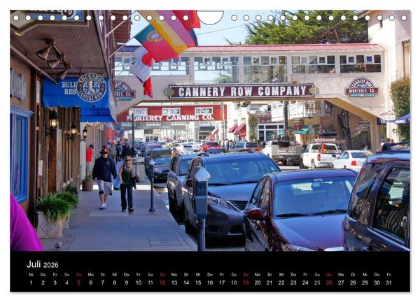 Produktbild: Monterey California (Wandkalender 2026 DIN A4 quer), CALVENDO Monatskalender