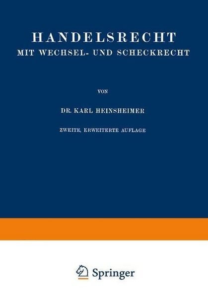 Produktbild: Handelsrecht mit Wechsel- und Scheckrecht