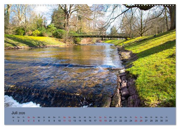 Produktbild: Kurpark Baden-Baden (Wandkalender 2026 DIN A2 quer), CALVENDO Monatskalender