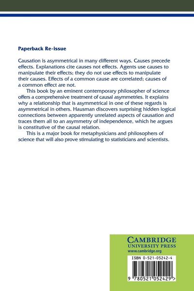 Produktbild: Causal Asymmetries
