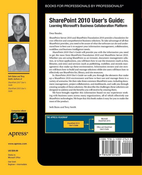 Produktbild: SharePoint 2010 User's Guide