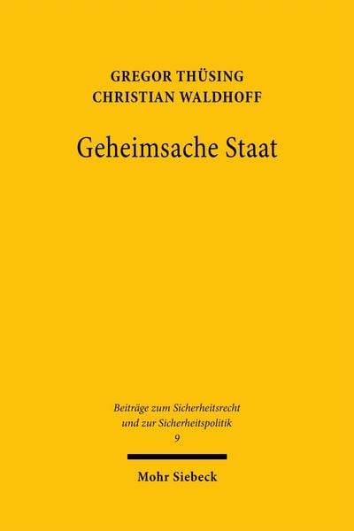 Produktbild: Th&uuml;sing, G: Geheimsache Staat