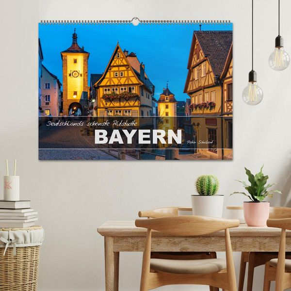 Produktbild: Deutschlands sch&ouml;nste Altst&auml;dte - Bayern (Wandkalender 2026 DIN A2 quer), CALVENDO Monatskalender