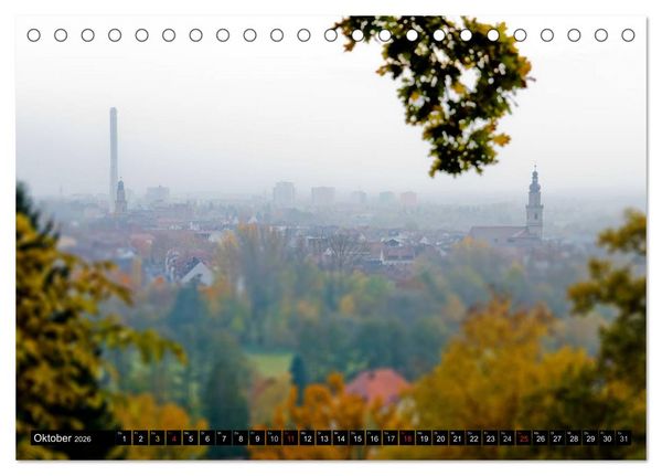 Produktbild: Erlangen von oben (Tischkalender 2026 DIN A5 quer), CALVENDO Monatskalender